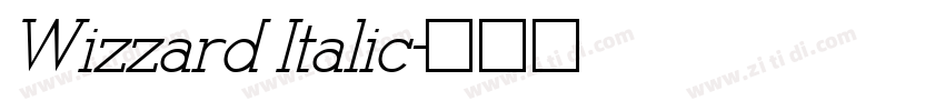 Wizzard Italic字体转换